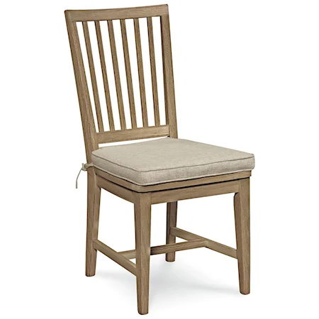 Vertical Slat Side Dining Chair